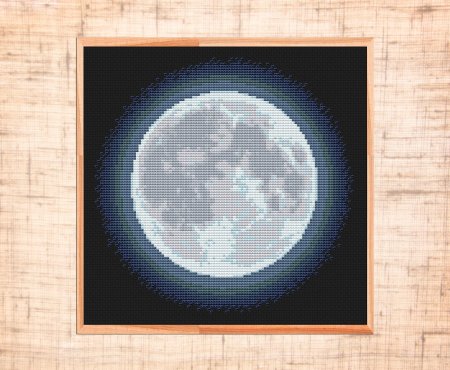 Луна крестиком