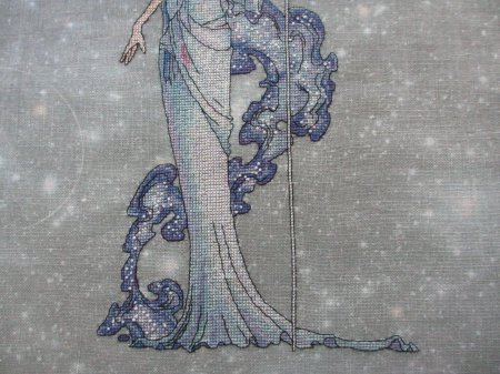 Вышивка крестом Луна