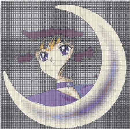 Сейлормун вышивка крестиком