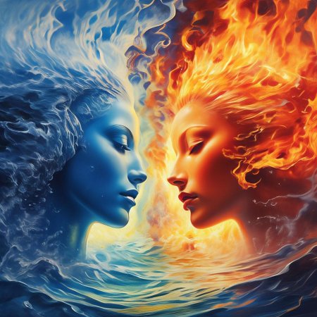 Огонь и вода арт