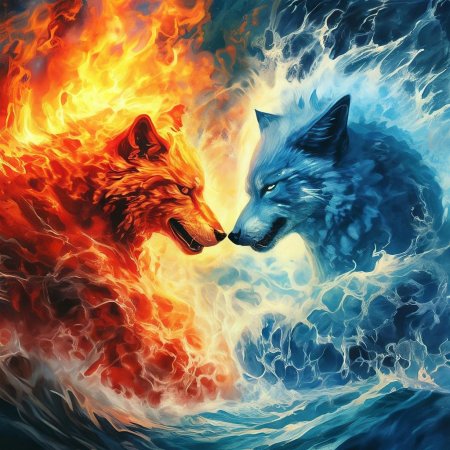 Огонь и вода арт