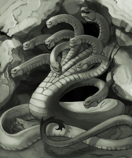 Лернейская гидра змея