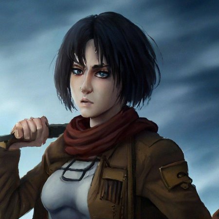 Микаса аккерман арт