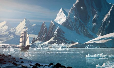 Антарктида пейзаж