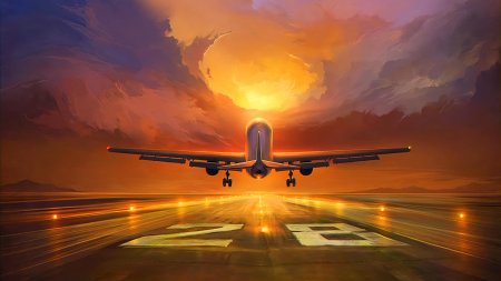 Самолет взлетает