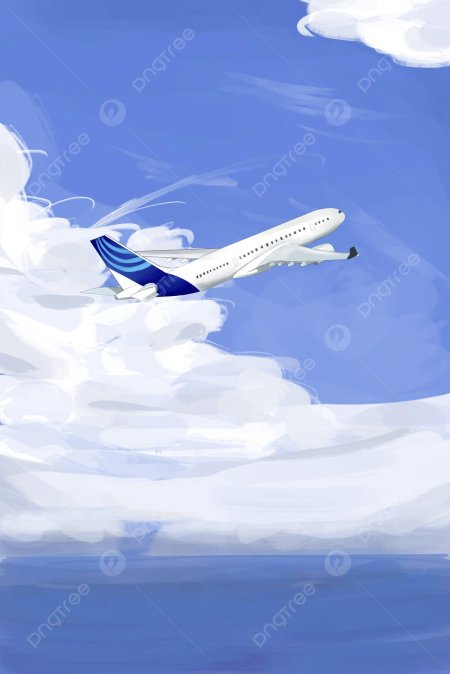 Самолет в небе