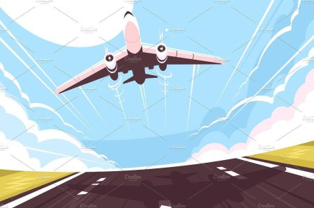 Самолет вектор