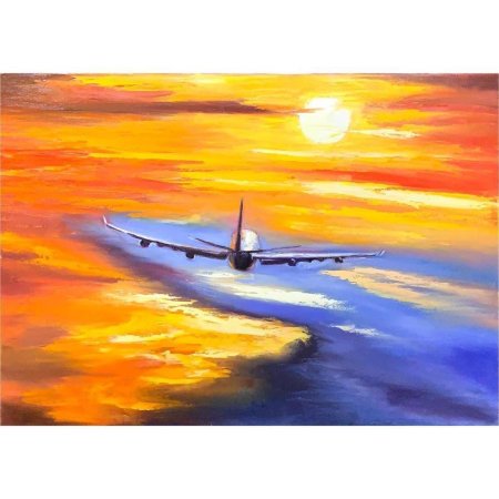Самолет живопись