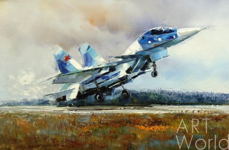 Самолет живопись