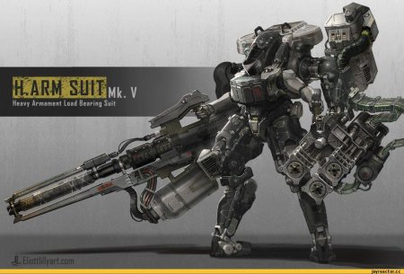 Боевой экзоскелет Sci-Fi