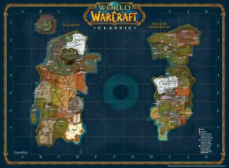 World of Warcraft карта мира