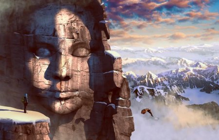 Лица на скалах