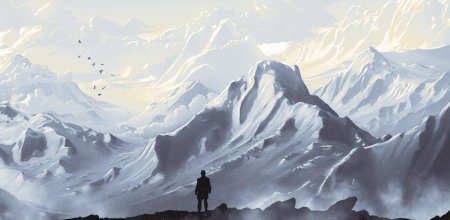 Горы живопись