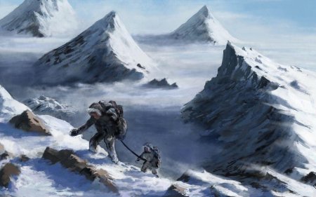 Альпинисты в Гималаях