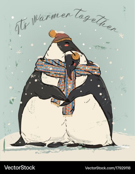 Пингвин в шарфе