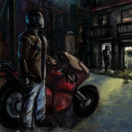 Мотоцикл арт