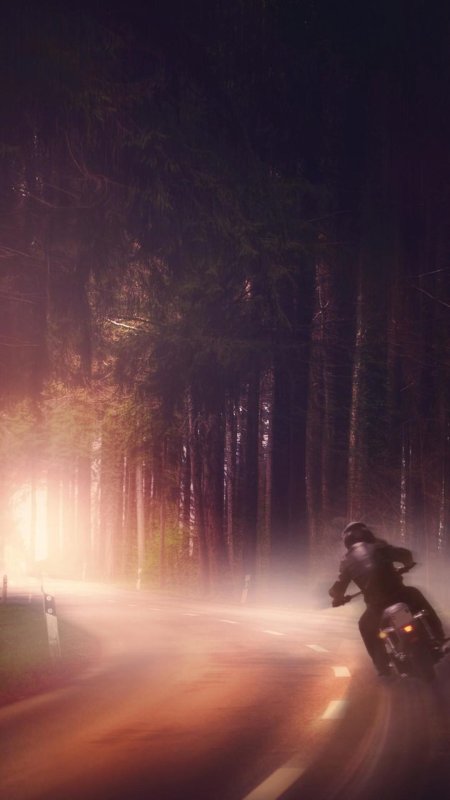 Мото в тумане