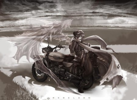 Мотоцикл арт