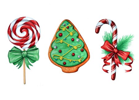 Леденец новогодний маркерами