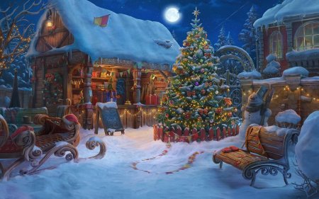 Новогодние локации в играх