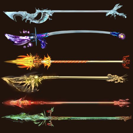 Меч глефа Двухклинковый