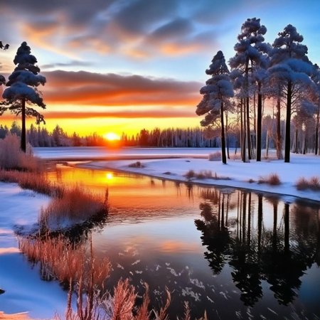 Природа зимняя