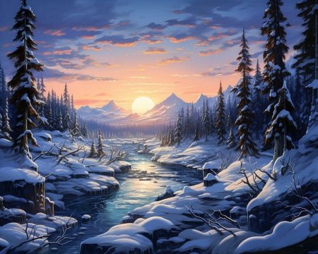 Снежные пейзажи