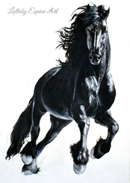 Черный конь