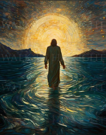 Jesus walk on water