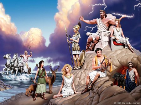 Боги Олимпа древней Греции