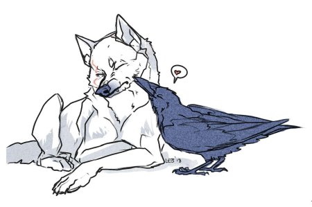 Тату Лис и ворон