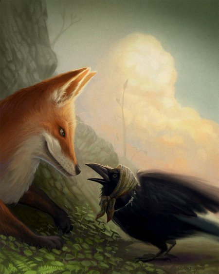 Ворона и лисица
