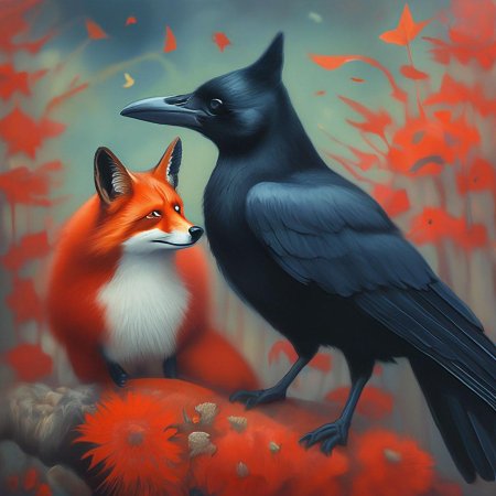 Басни крылова ворона и лисица