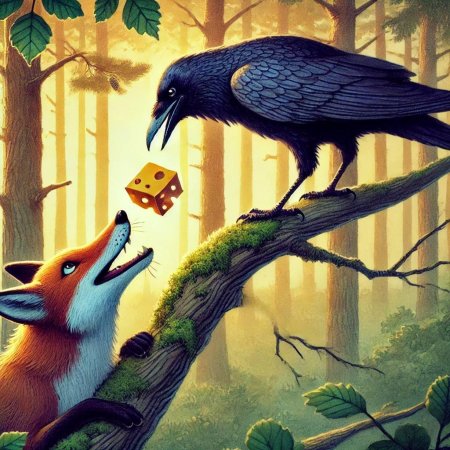 Лисица и ворона