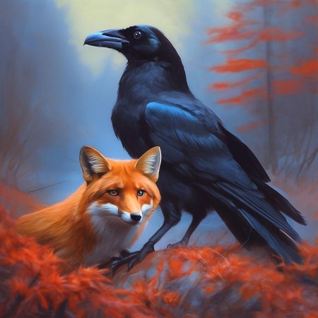 Ворона и лисица