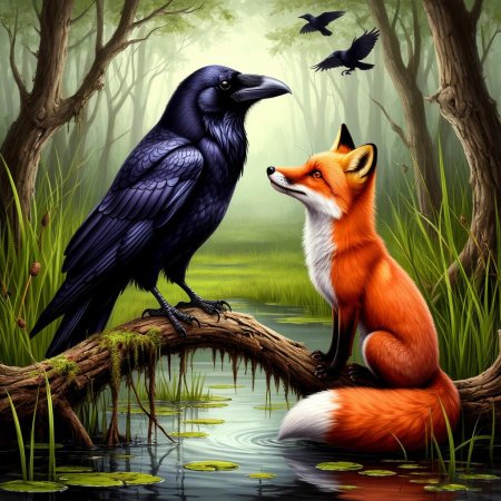 Ворона и лиса