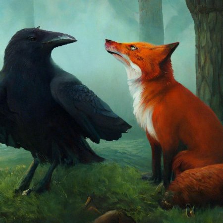 Басня и а крылова ворона лисица