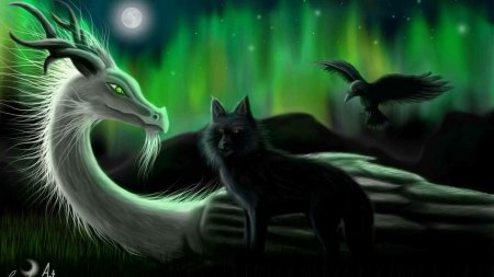 Волк красивый мистический