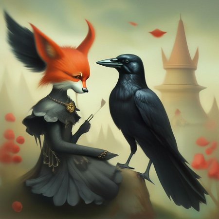 Ворона м лисица басня