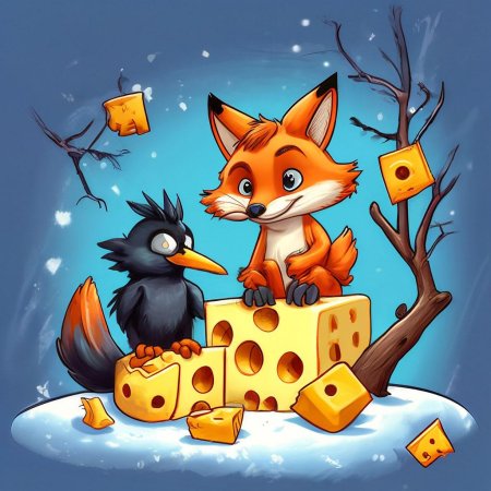 Лиса и сыр