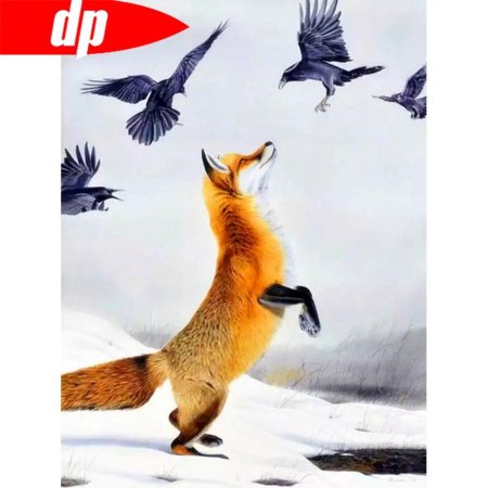 Лиса в прыжке