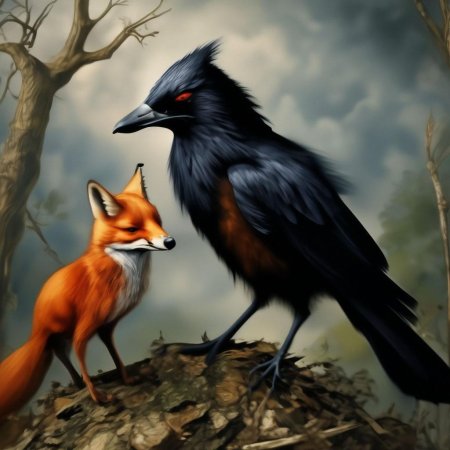 И а крылов ворона лисица