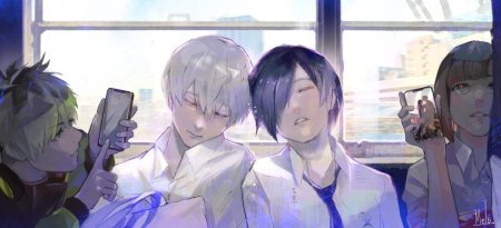 Токийский гуль Тоука и Хинами