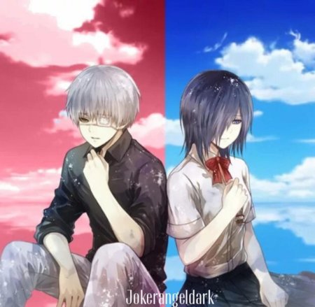 Токийский гуль канеки и тоука