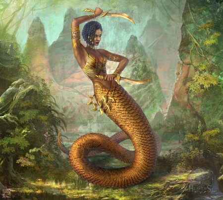 Змеедевы ехидна, Манаса, Шахмаран