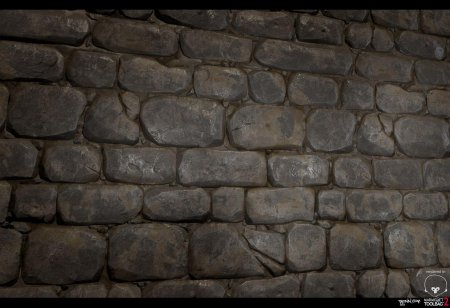 Каменная стена 3ds Max