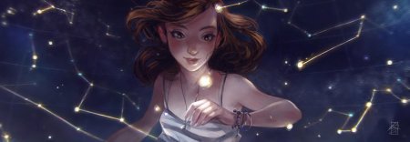 Девушка космос арт