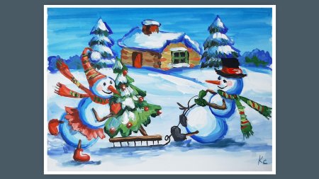 Снеговик дорожка