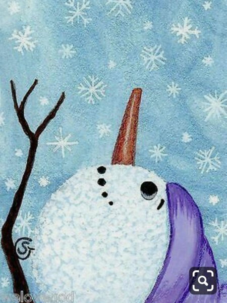 Зима рисунок