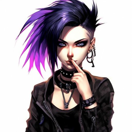 Девушка неформалка